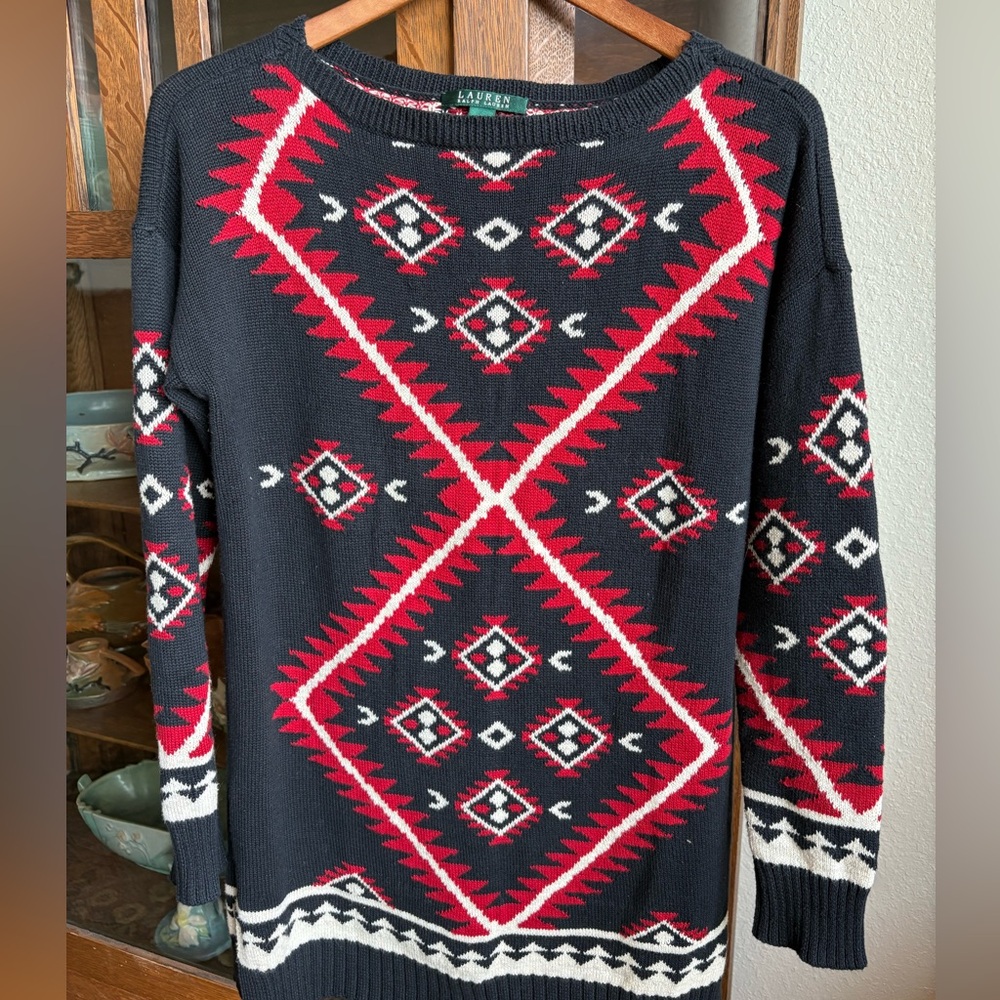 Ralph Lauren Aztec Sweater Size Small
